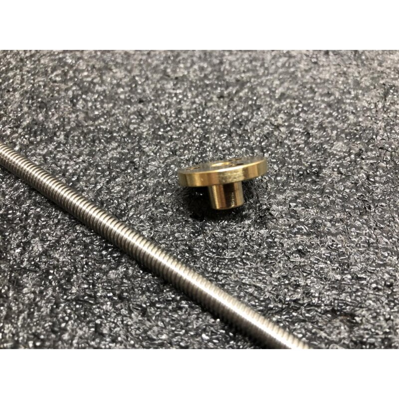 Trapezförmige Edelstahl-Gewindestange, T6-Leitspindelgewinde, 6 Mm Steigung, 1, Länge, 100–650 Mit Messingmutter, 3D-Drucker-Trapezstange(150mm Trapezförmige Edelstahl-Gewindestange, T6-Leitspindelgewinde, 6 Mm Steigung, 1, Länge, 100–650 Mit Messingmutter, 3D-Drucker-Trapezstange(150mm