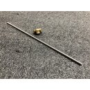Trapezspindel D4 x 1mm Steigung Edelstahl mit Messingmutter