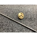 Trapezspindel D4 x 1mm Steigung Edelstahl mit Messingmutter