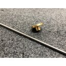 Trapezspindel D4 x 1mm Steigung Edelstahl mit Messingmutter
