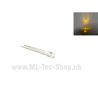 LED Superhell 3mm Gelb runder Kopf 10stk.